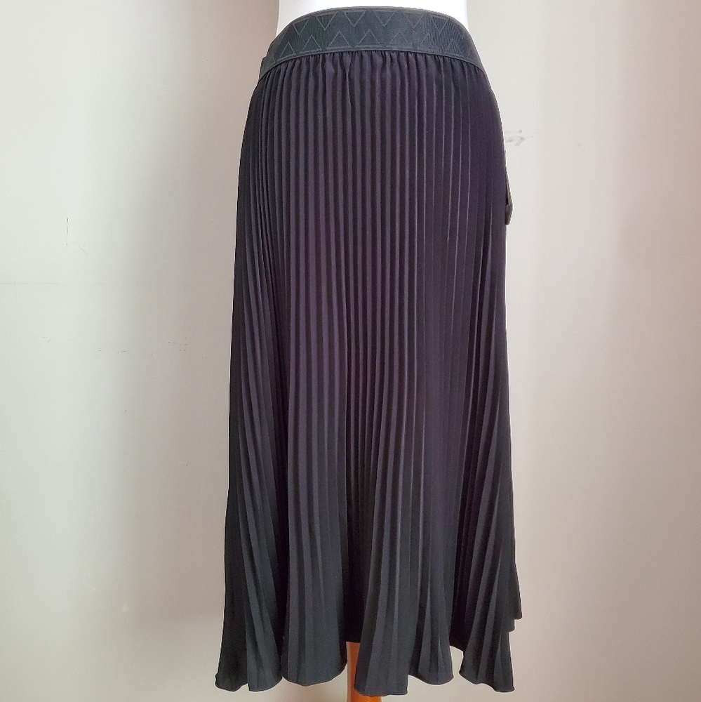 Lularoe XL Jill pleated skirt, Noir, Black
